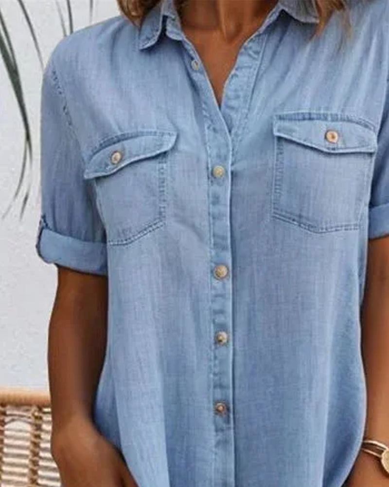 Jennifer | Lightweight Denim-look Dress