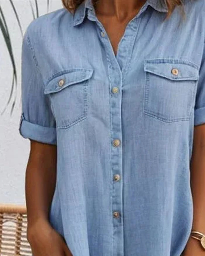 Jennifer | Lightweight Denim-look Dress
