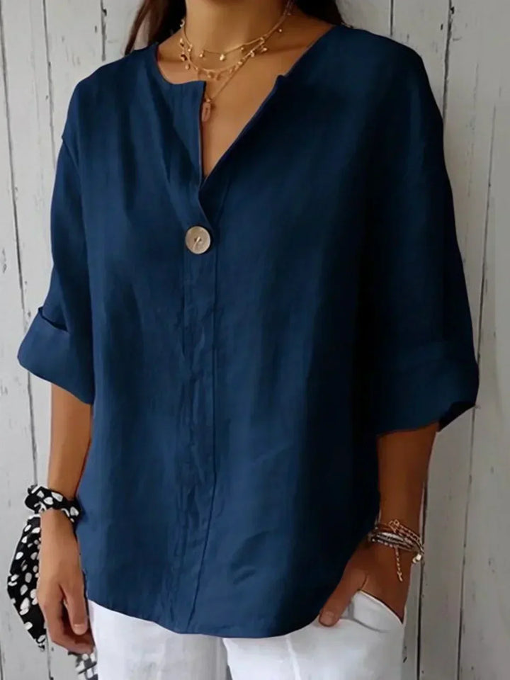 Angela | Casual V-Neck Blouse