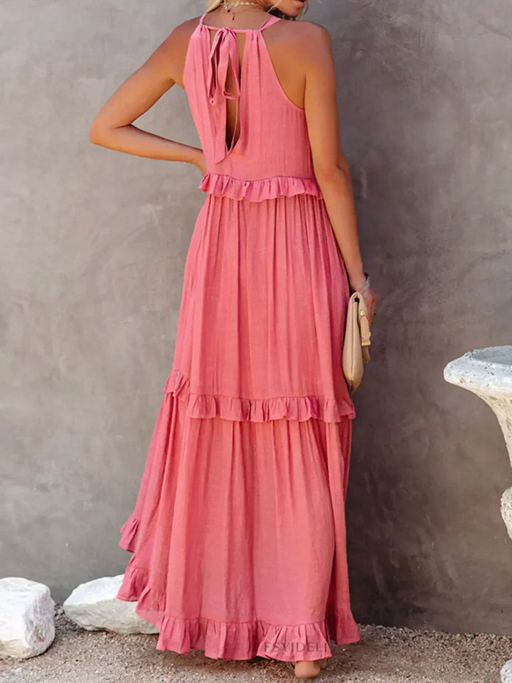 Courtney | Elegant Sleeveless Dress with Ruffles