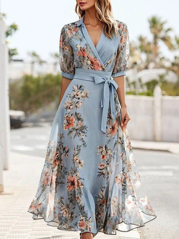 Stacey | V-Neck Midi Dress
