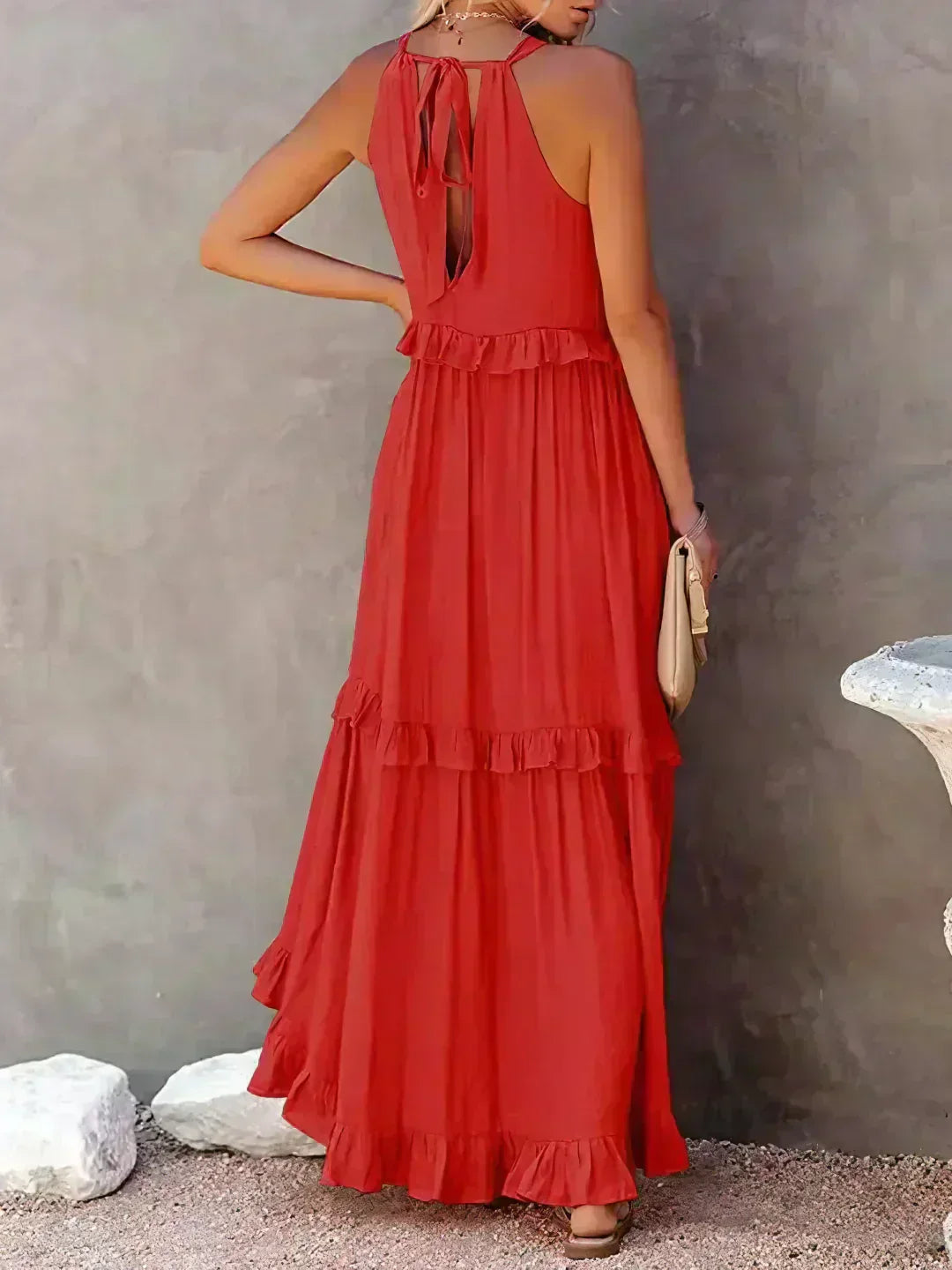 Courtney | Elegant Sleeveless Dress with Ruffles