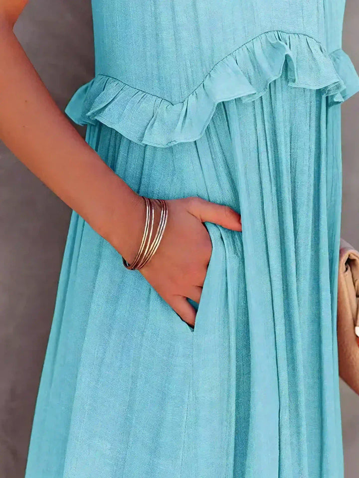 Courtney | Elegant Sleeveless Dress with Ruffles