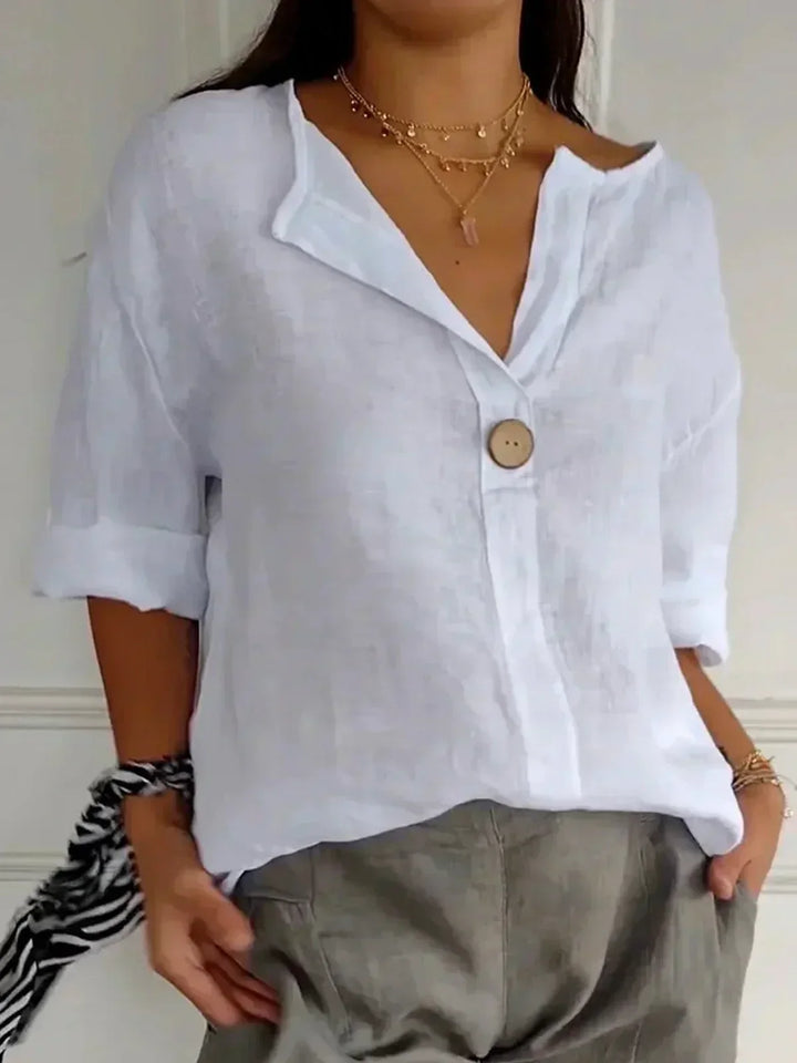 Angela | Casual V-Neck Blouse