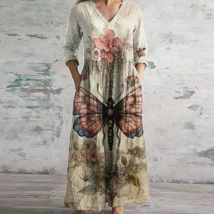 Kristen | Elegant Retro Maxi Dress