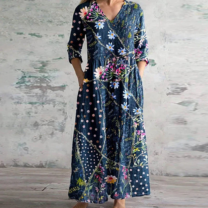 Kristen | Elegant Retro Maxi Dress