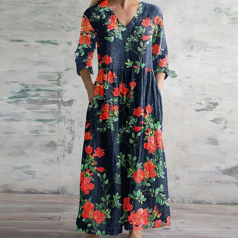 Kristen | Elegant Retro Maxi Dress