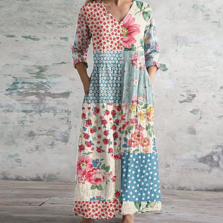 Kristen | Elegant Retro Maxi Dress