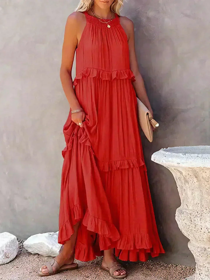 Courtney | Elegant Sleeveless Dress with Ruffles