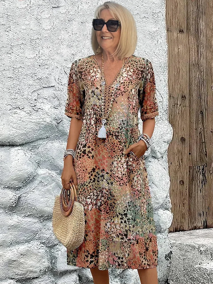 Tanya | Colorful Midi Dress