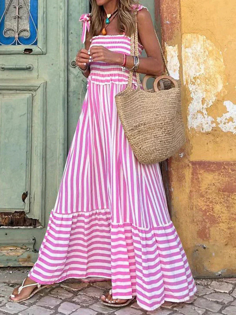 Emilia | Elegant Striped Summer Dress