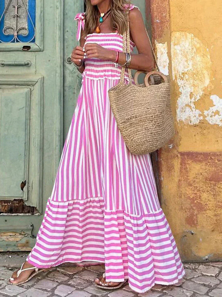Emilia | Elegant Striped Summer Dress