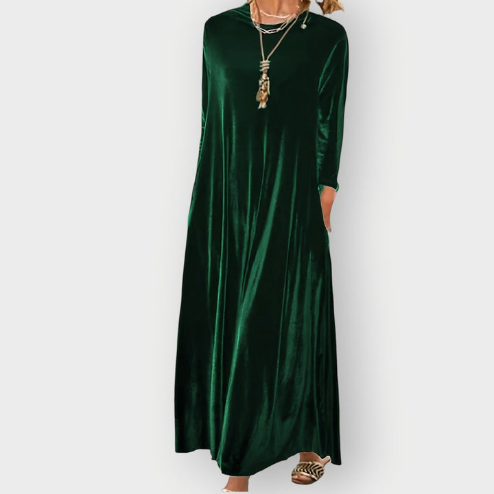 Carina | Luxe Velvet Flow Maxi Dress