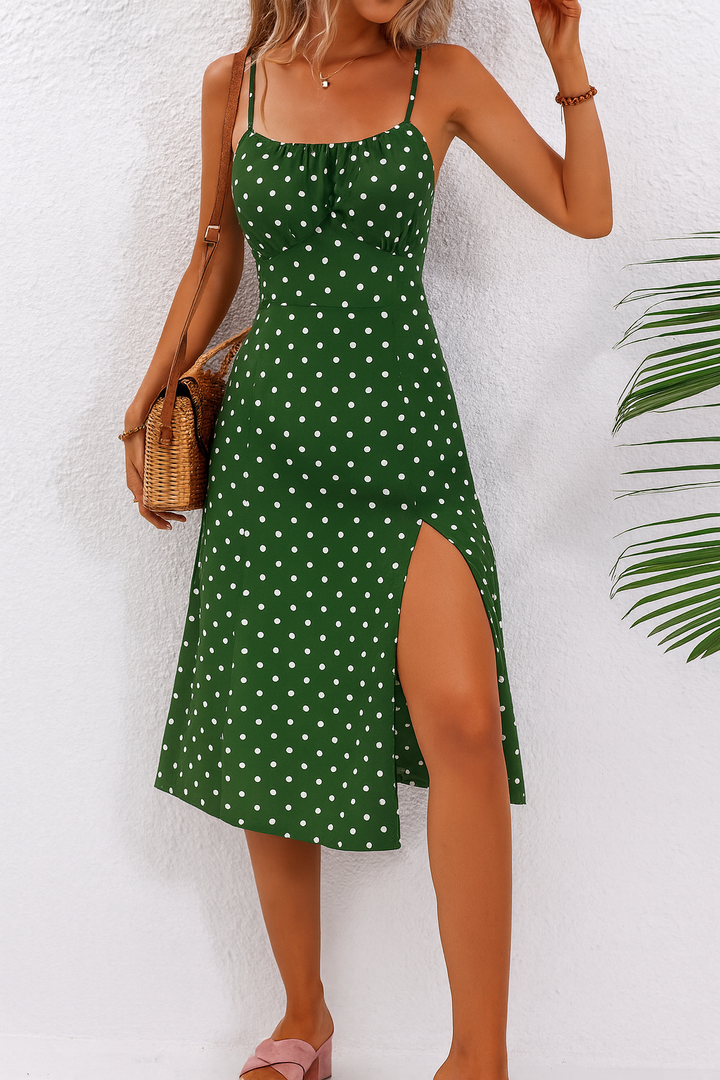 Melanie | Polkadot Midi Dress