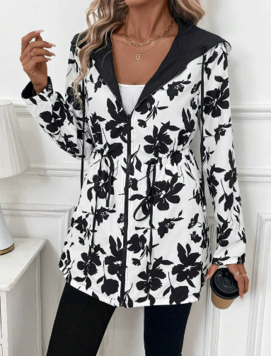 Aleah | Reversible Coat with Leopard Print