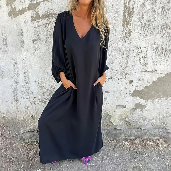 Solana | Flowing Maxi Dress with Pockets