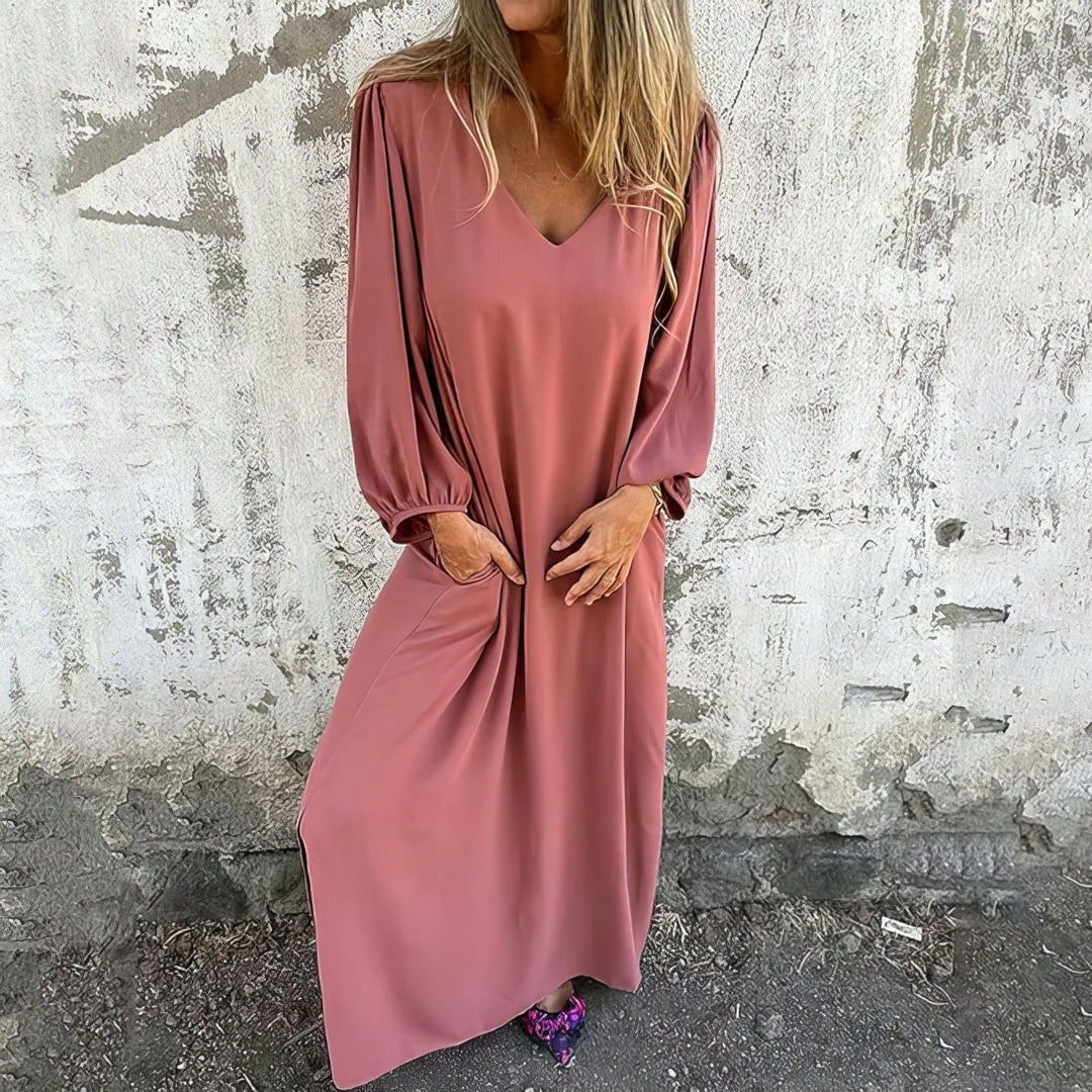 Solana | Flowing Maxi Dress with Pockets
