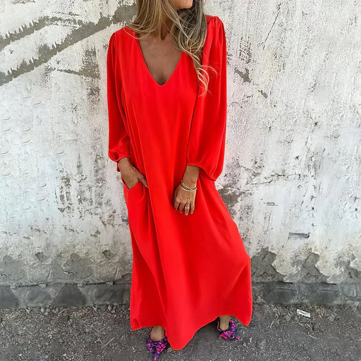 Solana | Flowing Maxi Dress with Pockets