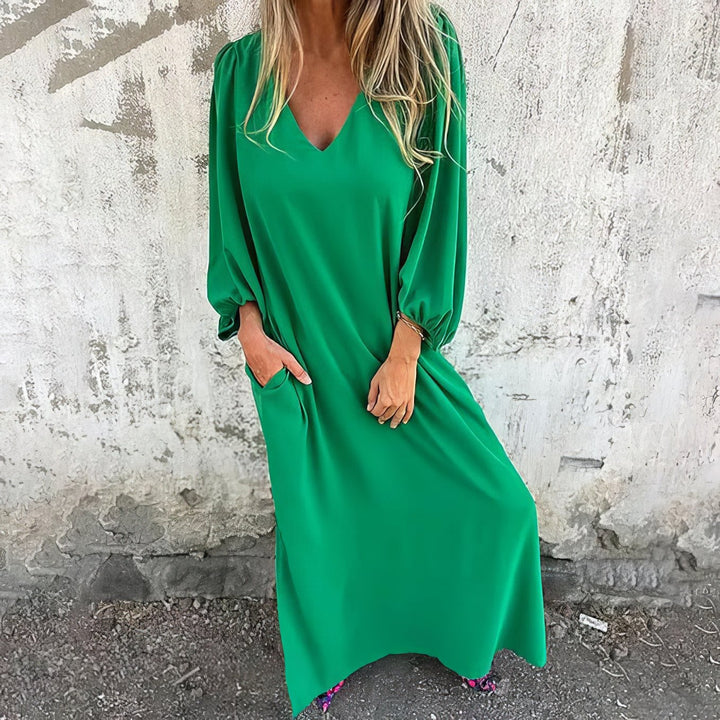 Solana | Flowing Maxi Dress with Pockets