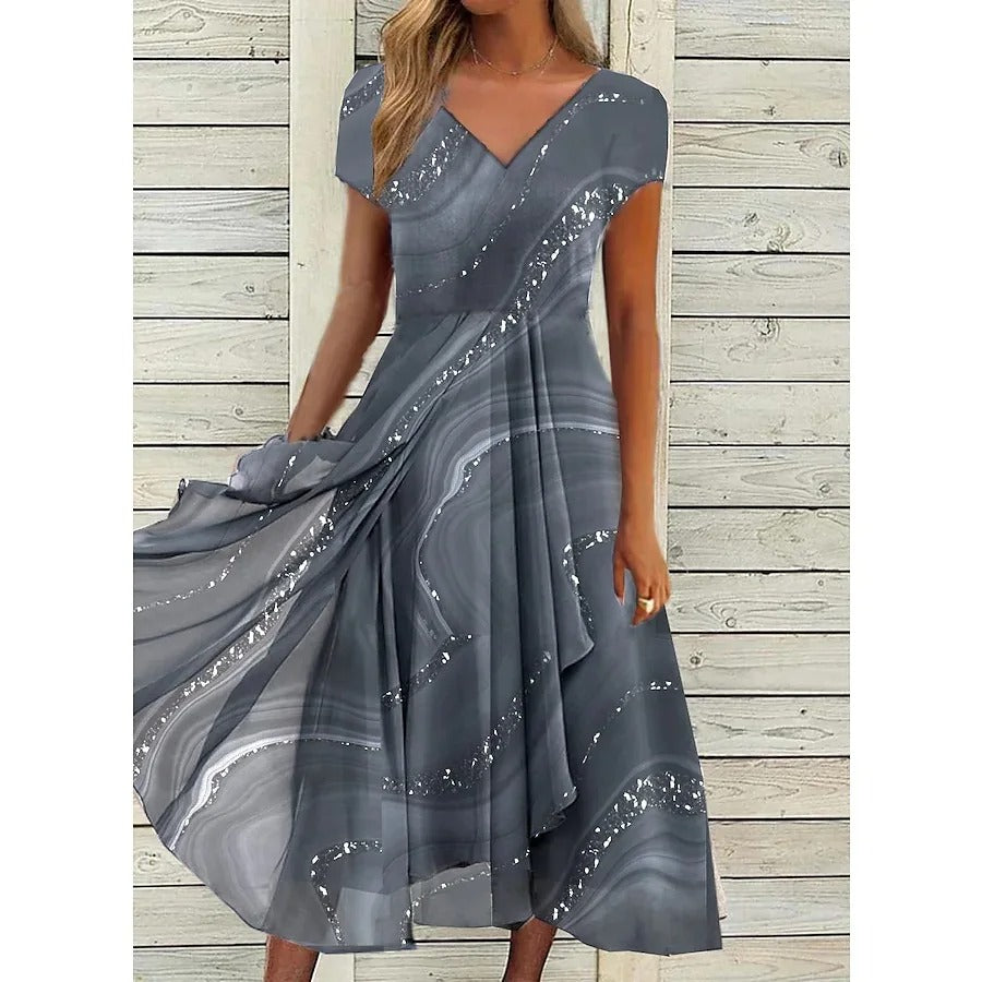 Emily | V-neck Midi Dress