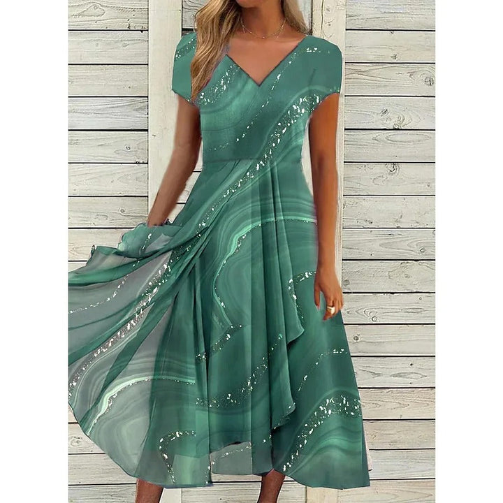 Emily | V-neck Midi Dress