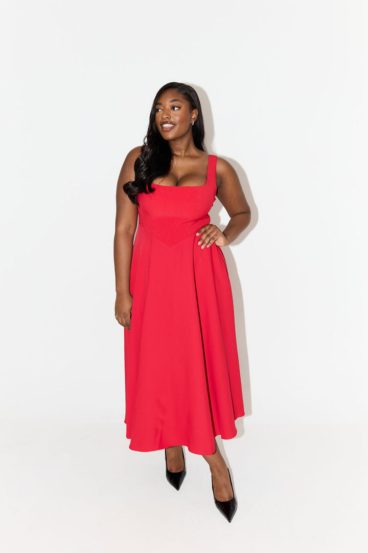 Angela | Timeless Flowy Midi Dress