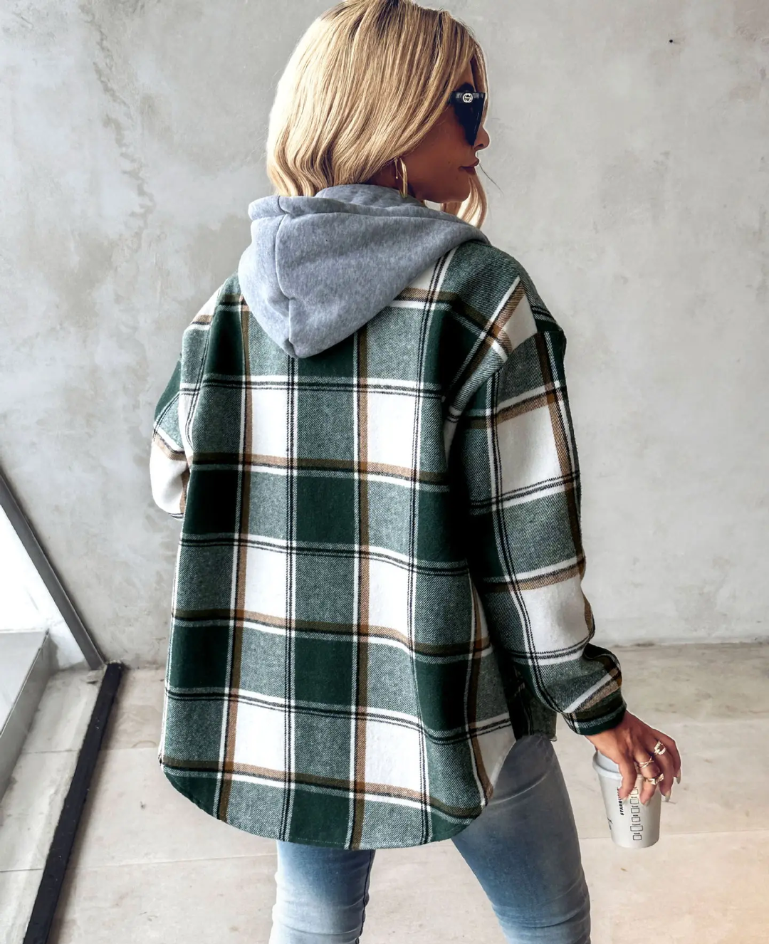 Carmen | Checkered Lined Cardigan Women