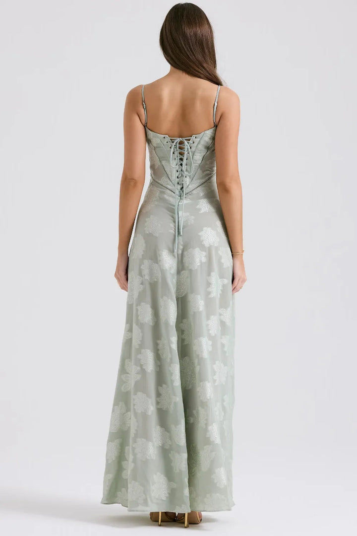 Gretchen | Long Summer Dress with Open Back and Adjustable Straps
