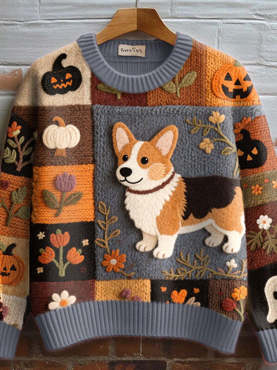 Luna | Autumn Corgi Sweater