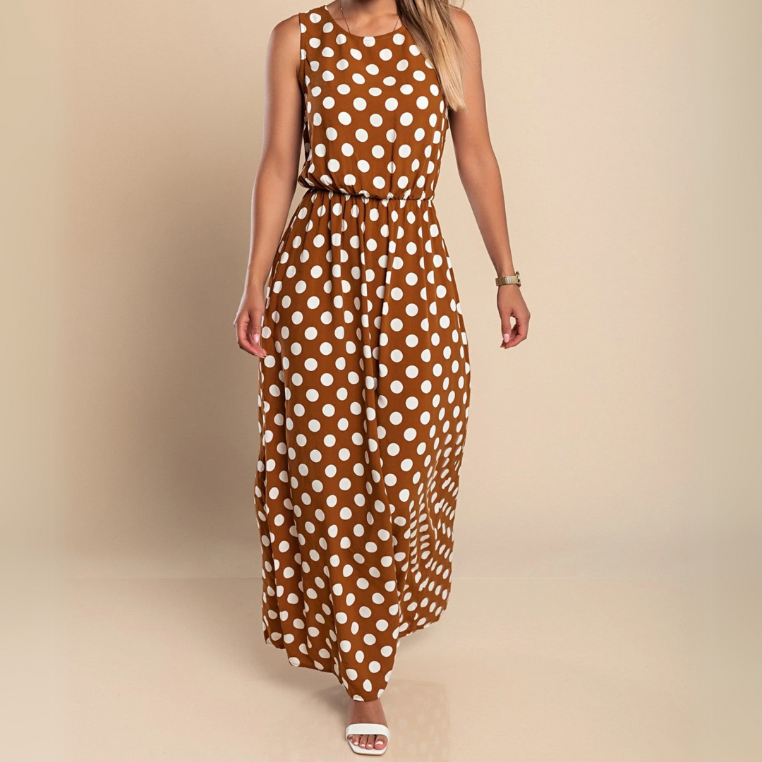 Paula | Polka Dot Maxi Dress
