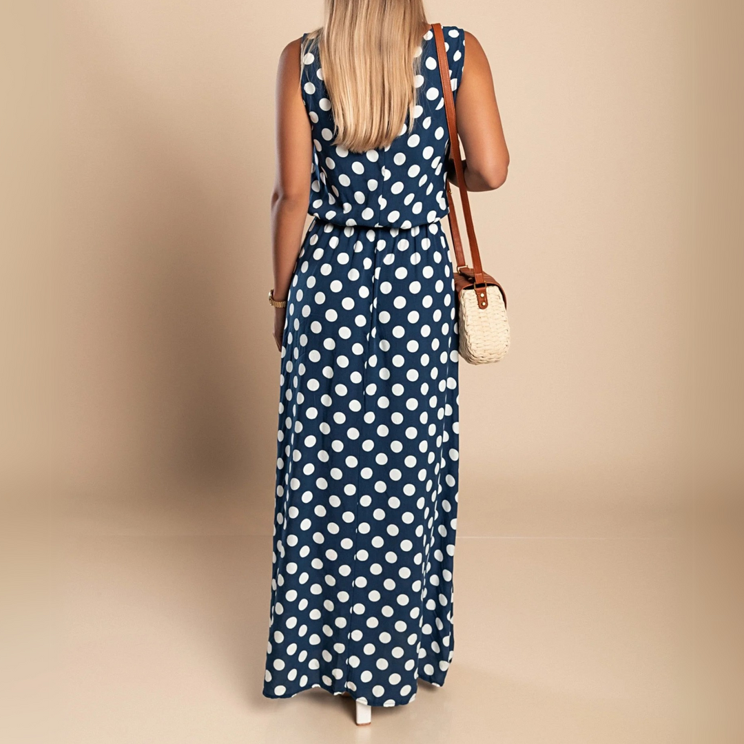 Paula | Polka Dot Maxi Dress