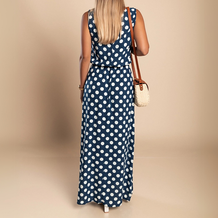 Paula | Polka Dot Maxi Dress