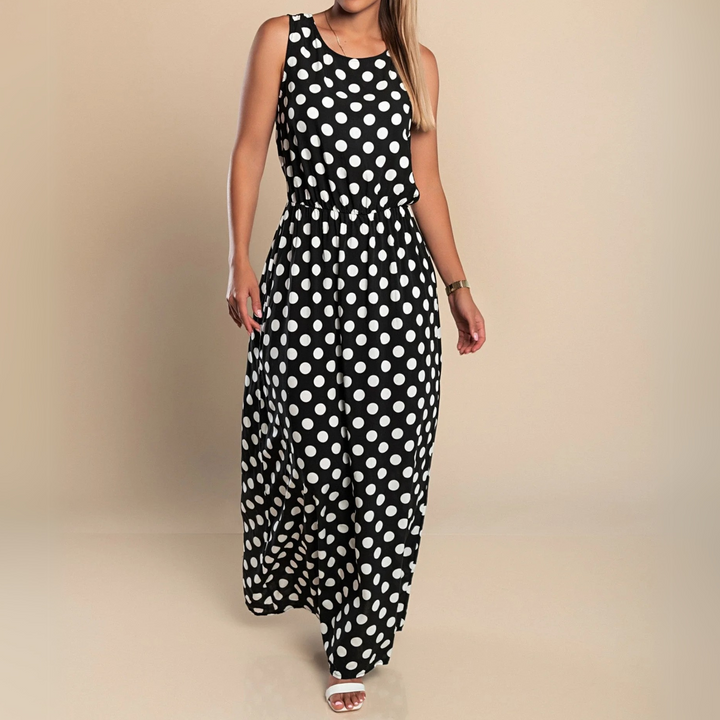 Paula | Polka Dot Maxi Dress