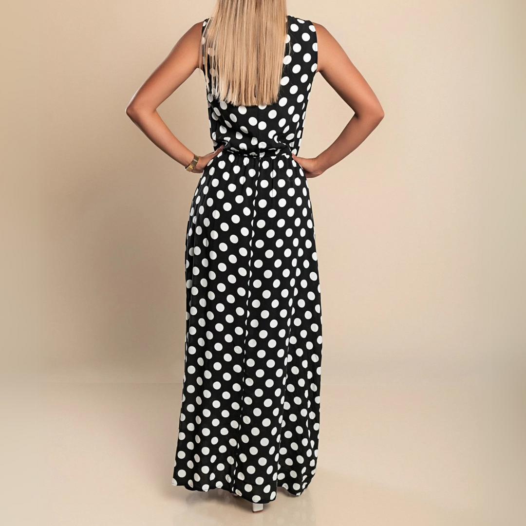 Paula | Polka Dot Maxi Dress